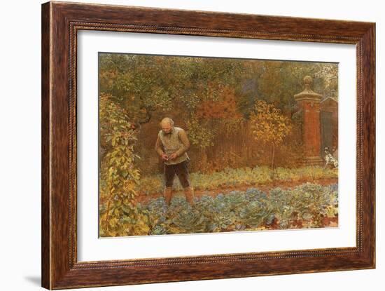 Gardener and Cabbages, 1870-Frederick Walker-Framed Giclee Print