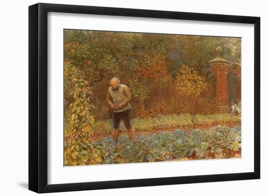 Gardener and Cabbages, 1870-Frederick Walker-Framed Giclee Print