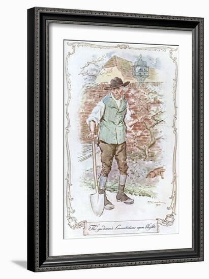 Gardener from Sense and Sensibility-C.e. Brock-Framed Art Print