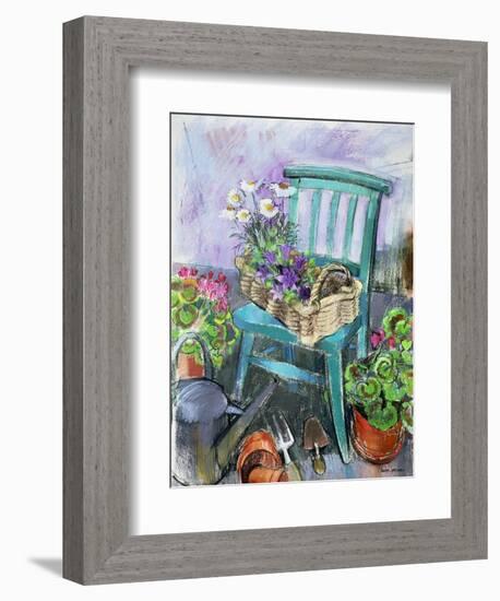 Gardener's Chair-Claire Spencer-Framed Giclee Print