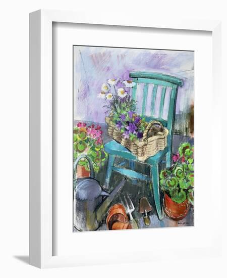 Gardener's Chair-Claire Spencer-Framed Giclee Print