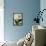 Gardenia Grunge I-Honey Malek-Framed Stretched Canvas displayed on a wall
