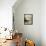 Gardenia Grunge II-Honey Malek-Framed Stretched Canvas displayed on a wall