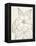 Gardenia Line Drawing Crop-Moira Hershey-Framed Stretched Canvas