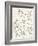 Gardenia Line Drawing Crop-Moira Hershey-Framed Art Print