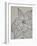 Gardenia Line Drawing Gray Crop-Moira Hershey-Framed Art Print