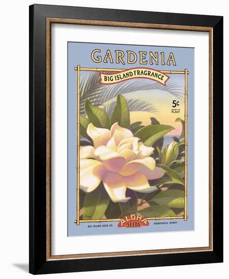 Gardenia-Kerne Erickson-Framed Art Print