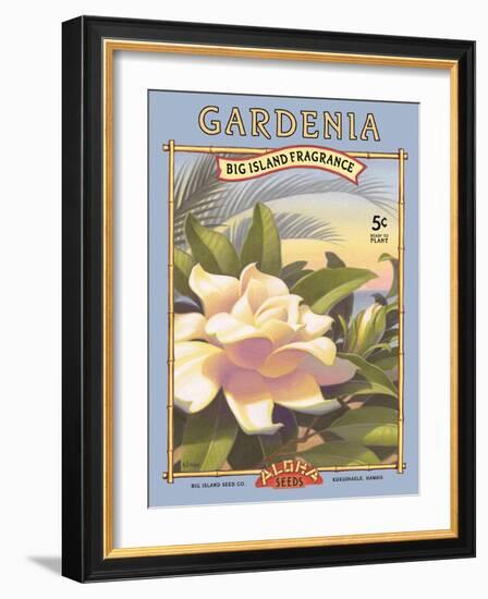 Gardenia-Kerne Erickson-Framed Art Print