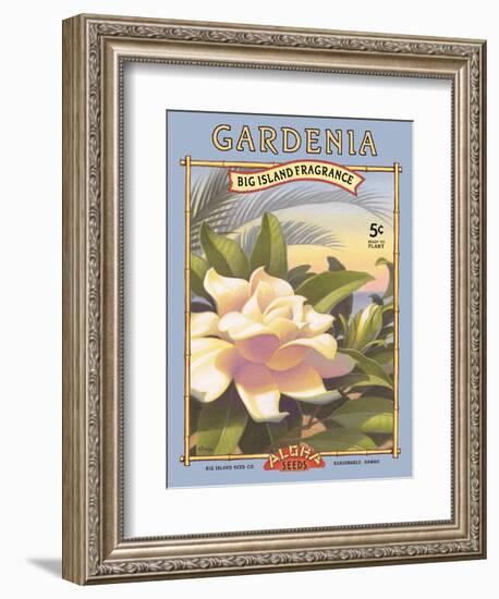 Gardenia-Kerne Erickson-Framed Art Print