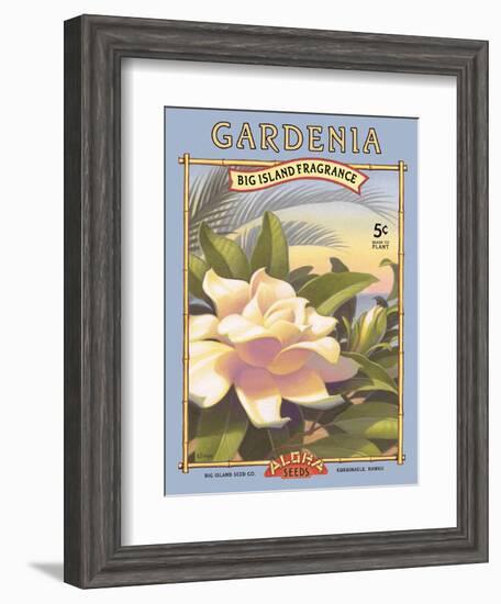 Gardenia-Kerne Erickson-Framed Art Print