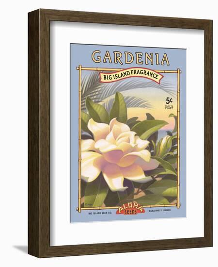 Gardenia-Kerne Erickson-Framed Art Print