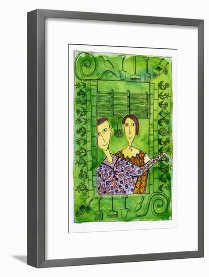 Gardening, 1990-Julie Nicholls-Framed Giclee Print