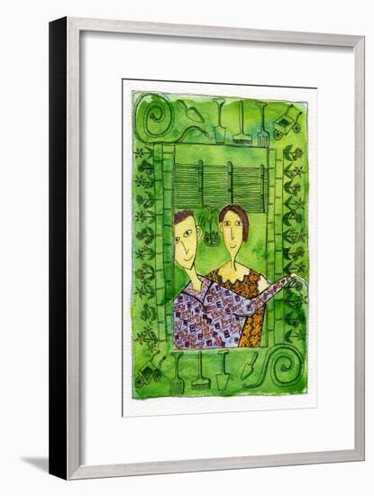 Gardening, 1990-Julie Nicholls-Framed Giclee Print
