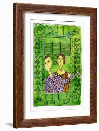 Gardening, 1990-Julie Nicholls-Framed Giclee Print