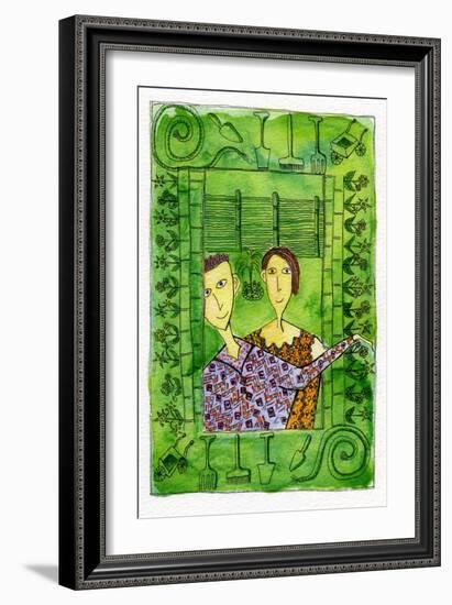 Gardening, 1990-Julie Nicholls-Framed Giclee Print