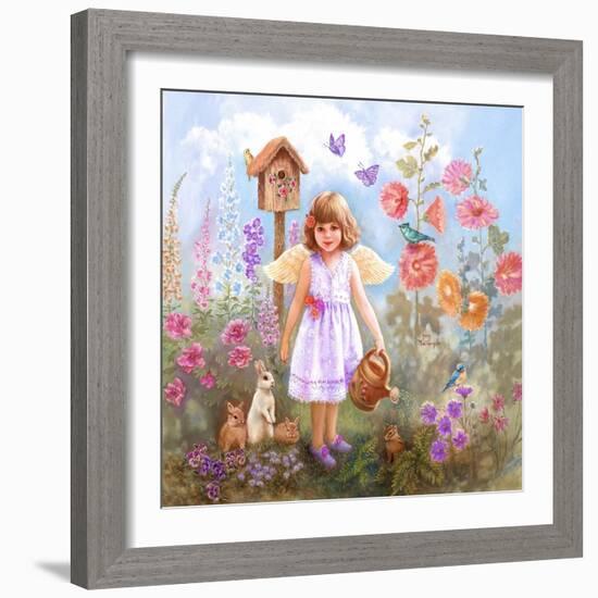 Gardening Angel-Judy Mastrangelo-Framed Giclee Print