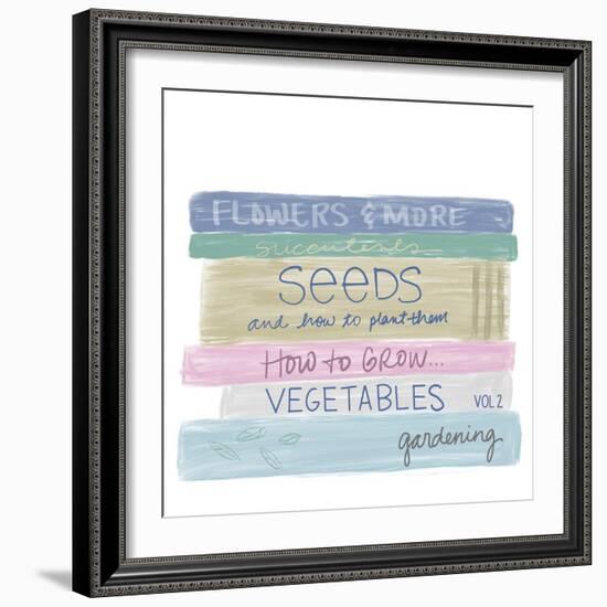 Gardening Books-Emily Navas-Framed Art Print