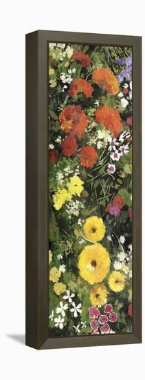 Gardening I-Asia Jensen-Framed Stretched Canvas