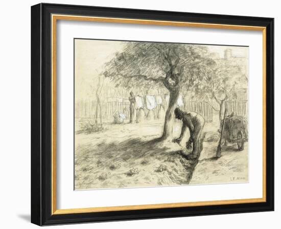 Gardening-Jean-François Millet-Framed Giclee Print