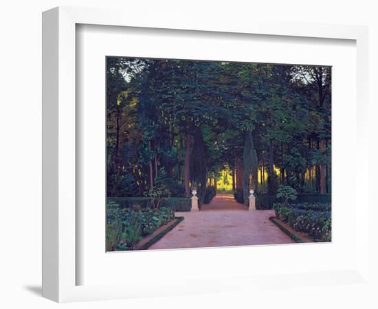 Gardens at Aranjuez, by Rusinol, Santiago (1861-1931). Oil on Canvas, Ca 1899. Dimensions: 117X139-Santiago Rusinol i Prats-Framed Giclee Print