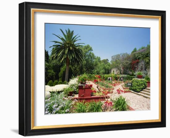 Gardens at the Former Hacienda De San Gabriel De Barrera, Guanajuato State, Central Mexico-Robert Francis-Framed Photographic Print