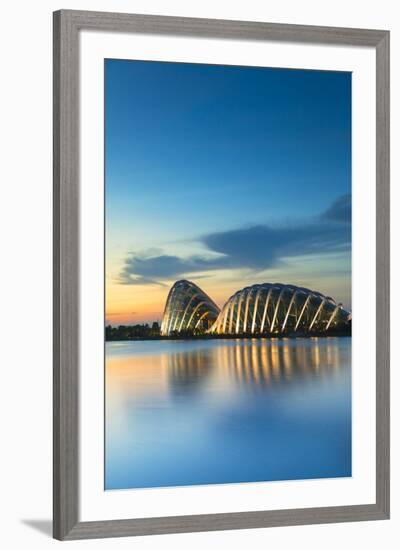 Gardens by the Bay at dawn, Singapore-Ian Trower-Framed Photographic Print