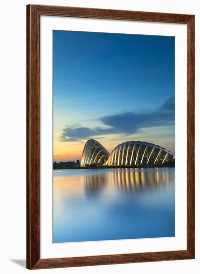 Gardens by the Bay at dawn, Singapore-Ian Trower-Framed Photographic Print