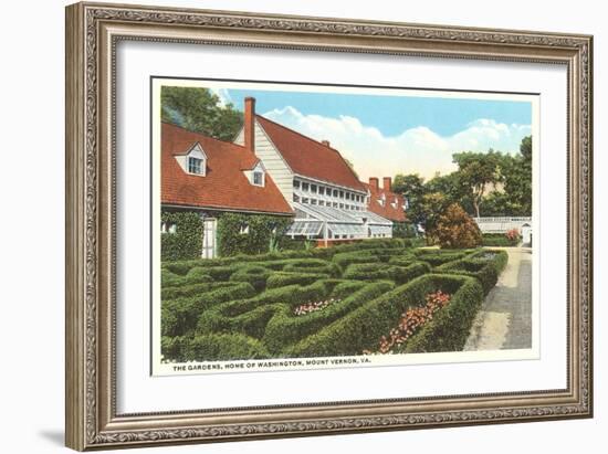 Gardens, Mt. Vernon, Virginia-null-Framed Art Print