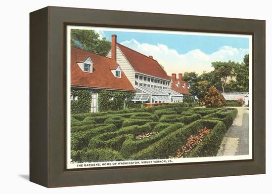 Gardens, Mt. Vernon, Virginia-null-Framed Stretched Canvas