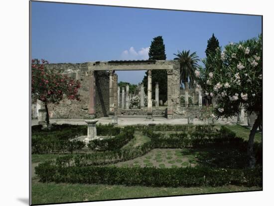 Gardens of Casa Di Fauna, Pompeii, Unesco World Heritage Site, Campania, Italy-Julia Thorne-Mounted Photographic Print