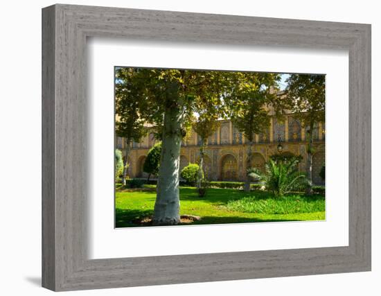 Gardens of Golestan Palace, UNESCO World Heritage Site, Tehran, Iran, Middle East-James Strachan-Framed Photographic Print