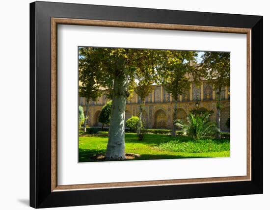 Gardens of Golestan Palace, UNESCO World Heritage Site, Tehran, Iran, Middle East-James Strachan-Framed Photographic Print