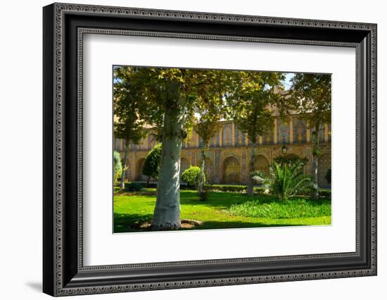 Gardens of Golestan Palace, UNESCO World Heritage Site, Tehran, Iran, Middle East-James Strachan-Framed Photographic Print