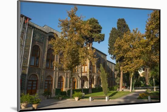 Gardens of Golestan Palace, UNESCO World Heritage Site, Tehran, Iran, Middle East-James Strachan-Mounted Photographic Print