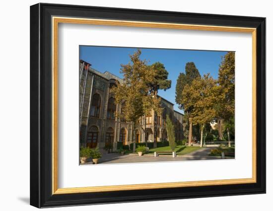 Gardens of Golestan Palace, UNESCO World Heritage Site, Tehran, Iran, Middle East-James Strachan-Framed Photographic Print