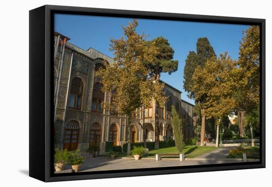 Gardens of Golestan Palace, UNESCO World Heritage Site, Tehran, Iran, Middle East-James Strachan-Framed Premier Image Canvas