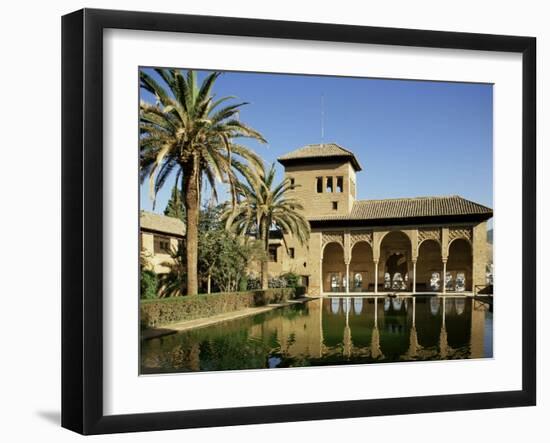 Gardens of the Partal, Alhambra, Unesco World Heritage Site, Granada, Andalucia, Spain-Michael Busselle-Framed Photographic Print