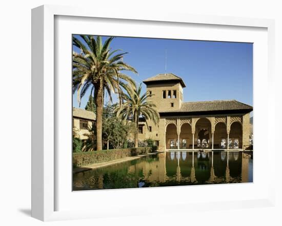 Gardens of the Partal, Alhambra, Unesco World Heritage Site, Granada, Andalucia, Spain-Michael Busselle-Framed Photographic Print