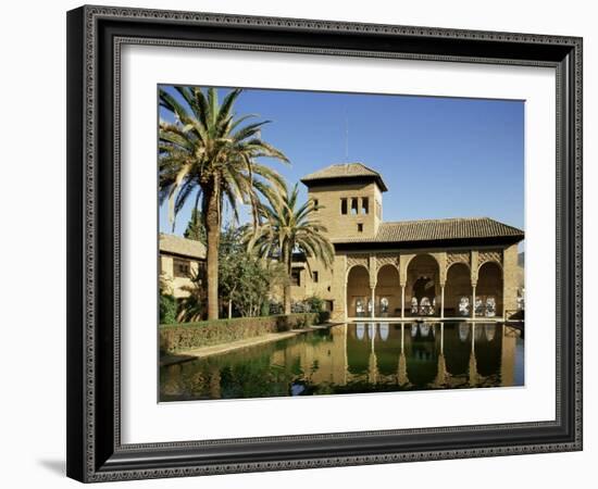 Gardens of the Partal, Alhambra, Unesco World Heritage Site, Granada, Andalucia, Spain-Michael Busselle-Framed Photographic Print