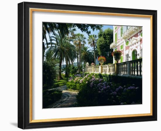 Gardens of the Villa Durazzo, Santa Margherita Ligure, Portofino Peninsula, Liguria, Italy, Europe-Ruth Tomlinson-Framed Photographic Print