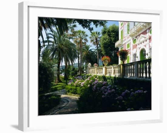 Gardens of the Villa Durazzo, Santa Margherita Ligure, Portofino Peninsula, Liguria, Italy, Europe-Ruth Tomlinson-Framed Photographic Print