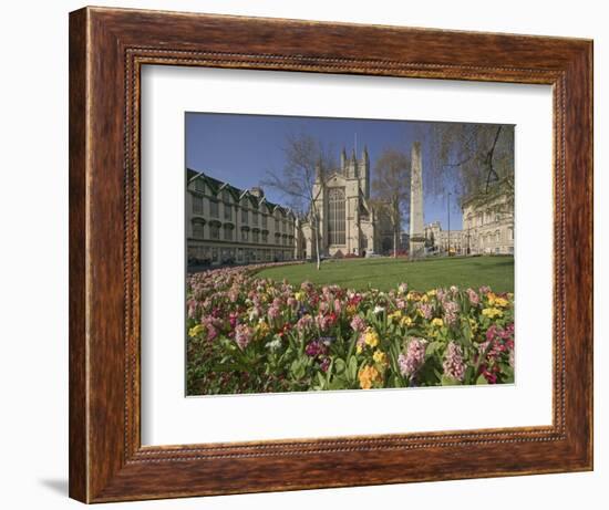Gardens on East Side of Bath Abbey-Jonathan Hicks-Framed Photographic Print