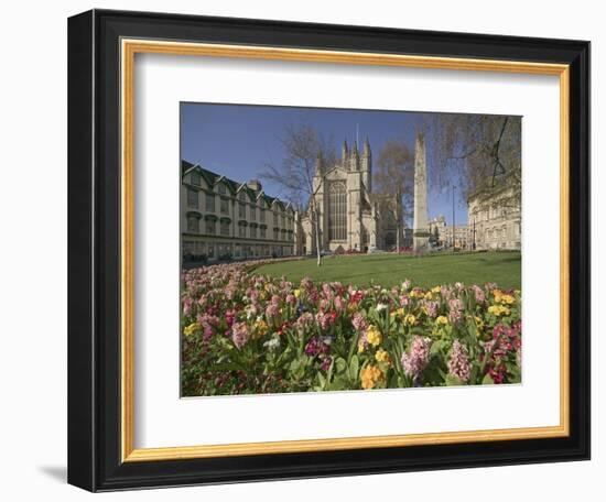 Gardens on East Side of Bath Abbey-Jonathan Hicks-Framed Photographic Print