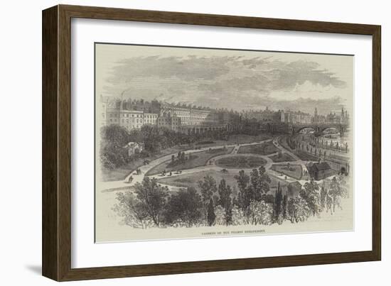 Gardens on the Thames Embankment-William Henry Pike-Framed Giclee Print