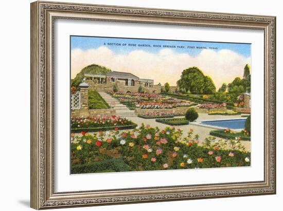 Gardens, Rock Springs Park, Fort Worth, Texas-null-Framed Art Print