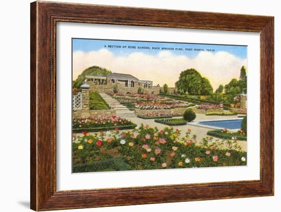 Gardens, Rock Springs Park, Fort Worth, Texas-null-Framed Art Print