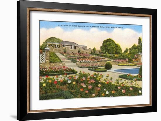 Gardens, Rock Springs Park, Fort Worth, Texas-null-Framed Art Print