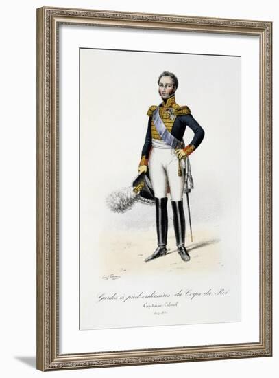Gardes À Pied Ordinaires Du Corps De Roi, Capitaine-Colonel, 1817-30-Eugene Titeux-Framed Giclee Print