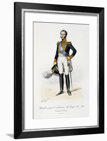 Gardes À Pied Ordinaires Du Corps De Roi, Capitaine-Colonel, 1817-30-Eugene Titeux-Framed Giclee Print