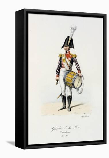 Gardes De La Porte, Drummer, 1814-15-Eugene Titeux-Framed Premier Image Canvas